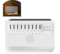 Bulora Sleep Box-Bulora Sound Box 3-in-1 White Noise Night Light Humidifier for Bedroom, 8 Group Nature Sounds Create an Exclusive Sleeping Atmosphere, Perfect White Elephant Gift (B)