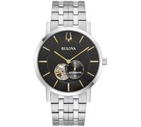 Bulova 96A305 Men's Clipper Series Aperture Skeleton Black Dial Automatic Watch