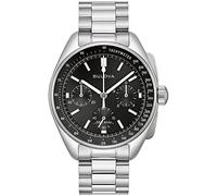 Bulova 96K111 Men's Analogue Quartz Watch with Stainless Steel Strap, Black, Bracelet