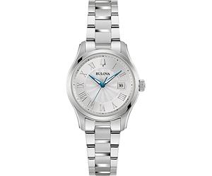 Bulova 96M162 Women's Analogue Quartz Watch with Stainless Steel Strap, Silver, Bracelet