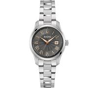 Bulova 96M164 Women's Analogue Quartz Watch with Stainless Steel Strap, Silver, Bracelet