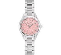 Bulova Sutton Ladies' Pink Dial Stainless Steel Bracelet Watch