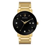 Bulova 97D116 Modern Gold Tone Diamond Bracelet Watch - W09107