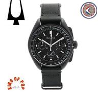 BULOVA 98A186 Lunar Pilot 45 mm Black High Precision 262 kHz