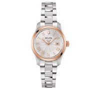 Bulova Women Analog Quartz Watch with Stainless Steel Strap 98M136