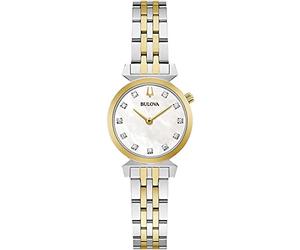 Bulova 98P202 Women's Analogue Automatic Watch with Stainless Steel Strap, 2 Colour, Modern