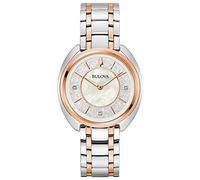 Bulova Women Analog Quartz Watch with Stainless Steel Strap 98P219