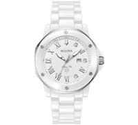 Bulova Women Analog Quartz Watch with Ceramic Strap 98P222