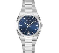 Bulova Analog 96M157, silver, minimalist classic