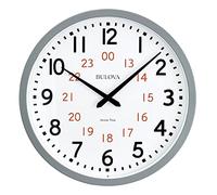 Bulova Atomic Analog Wall Clock Model C5003 Atomic Time 1, Sets Automatically, Quartz Battery