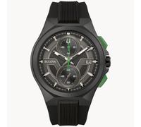 Bulova Black Mens Chronograph Watch Maquina 98B381