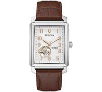 Bulova Brown Mens Analogue Watch Sutton Automatic 96A268