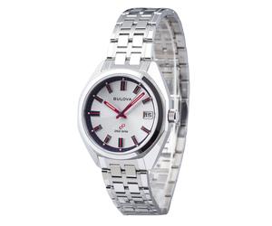 Bulova Classic Jet Star Edition Stainless Steel Silver Dial 96K112 Mens Watch