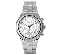 Bulova Classic Precisionist Chronograph Silver Dial Quartz 100M Men's Watch 96B4