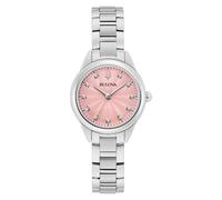 Bulova 96P249 Women's Analogue Quartz Watch with Stainless Steel Strap, Silver, Bracelet