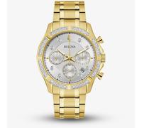 Bulova Classic Sutton Gold Tone Diamond Watch 98E113