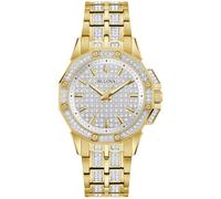 Bulova Crystal Octava Women's Gold Tone Bracelet Watch