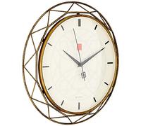 Bulova Frank Lloyd Wright Luxfer Prism Wall Clock, Metal, Bronze, 14"