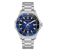 Bulova Men's Automatic Marine Star Watch Steel/Green 98B466