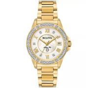 Bulova Gold Womens Analogue Watch Marine Star 98R235
