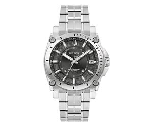 Bulova Icon Men's Black Dial & Stainless Steel Bracelet Watch