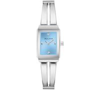 Bulova Ladies' 2 Hand Diamond Quadra 18.5mm Stainless Steel 96P271