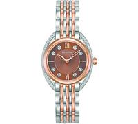 Ladies Bulova Quartz Diamonds Two-Tone Steel and Rose Plate Watch 98R230