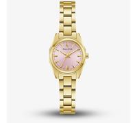 Bulova Ladies Surveyor Gold Tone Pink Dial Watch 97L187