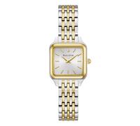 Bulova Ladies Sutton Rectangular Dial Two Tone Stainless Steel Watch