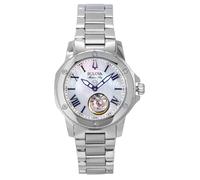 Bulova Marine Mother Of Pearl Dial Automatic Casual Women's Ladies Watch 96L326