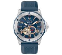 Bulova Marine Star Automatic Men's Blue Silicone Strap Watch