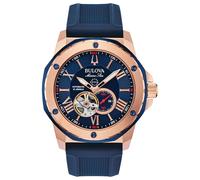 Bulova Marine Star Men's Blue Silicone Strap Watch