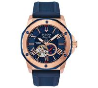 Bulova Marine Star Mens Blue Watch 98A227 Silicone - One Size