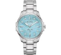 Bulova Marine Mother Of Pearl Dial Quartz Casual 100 Women's Ladies Watch 96P248
