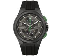 Bulova Men Analog Japanese Quartz Watch with Silicone Strap 98B381