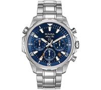 Bulova Men Analog Quartz Watch with Stainless-Steel Strap 96B256