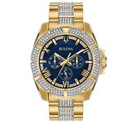 Bulova Men Analog Quartz Watch with Stainless Steel Strap 98C128