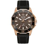 Bulova Men's Analogue Quartz Watch with Rubber Strap 98B421