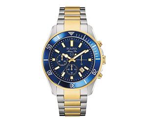 Bulova Men's Analog Japanese Quartz Watch with Stainless-Steel Strap 98B230