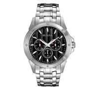 Bulova Men's Analog Quartz Watch with Stainless Steel Strap 96C107