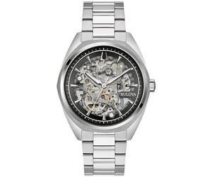 Bulova Men's Analogue Automatic Watch with Stainless Steel Strap 96A293, Black, Bracelet