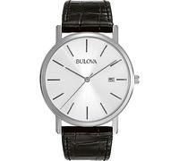 Bulova Men's Analogue Quartz Watch with Leather Strap 96B104