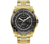 Bulova Precisionist Men's Yellow Gold Tone Bracelet Watch