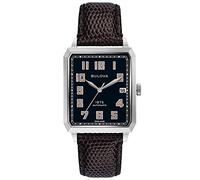 Bulova Men's Automatic Watch Stainless Steel with Leather Strap - Swiss Made Limited Edition - 96B332, Strap.