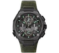 Bulova Men's Chronograph Quartz Watch with Leather Strap 98B355