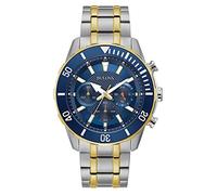 Bulova Men's Chronograph Quartz Watch with Stainless Steel Strap 98A246,Multicolour