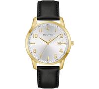 Bulova Men's Classic Quartz Watch Black/Gold 97B238