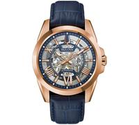 Bulova Men's Classic Sutton 3-Hand 21-Jewel Automatic Watch, 42 Hour Power Reserve, Skeleton Dial, Luminous Hands, 100M Water Resistant, 43mm