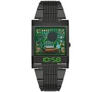 Bulova Men's Computron Cave LED Display Watch (98C140) Green, Green, Strap