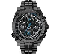 Bulova Men's Icon High Precision Quartz Chronograph Watch, Curved Mineral Crystal, 300m Water Resistant, Continuous Sweeping Secondhand, Luminous Markers